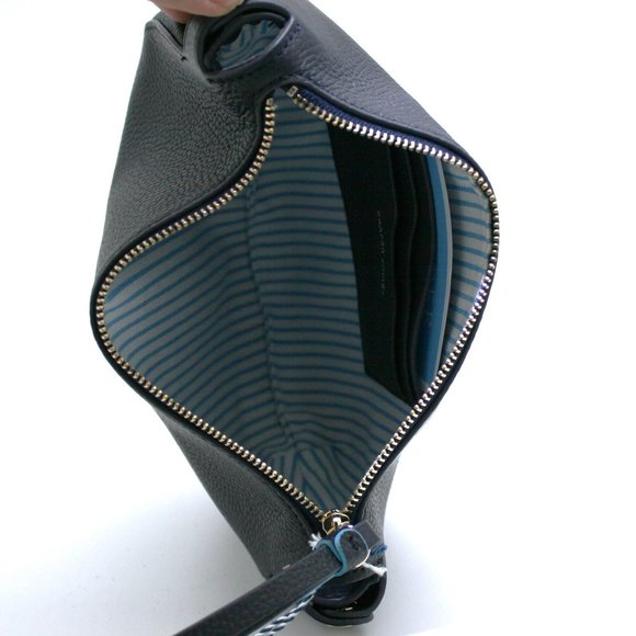 BRAND NEW-Drapper James Half-Moon Clutch - Picture 8 of 9